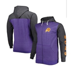 Phoenix Suns Men's Fanatics  Full Zip Hoodie Purple/black Size 2XL NWT